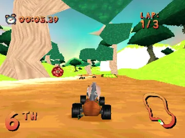 Looney Tunes Racing (US) screen shot game playing